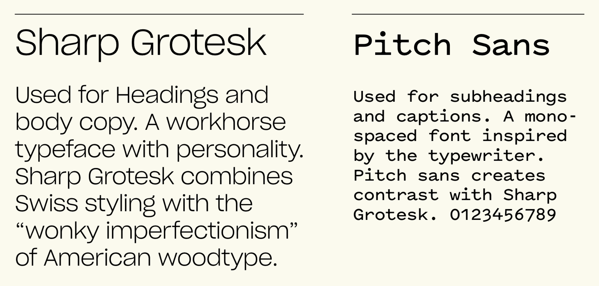 Introducing Starshipit brand fonts: Sharp Grotesk and Pitch Sans